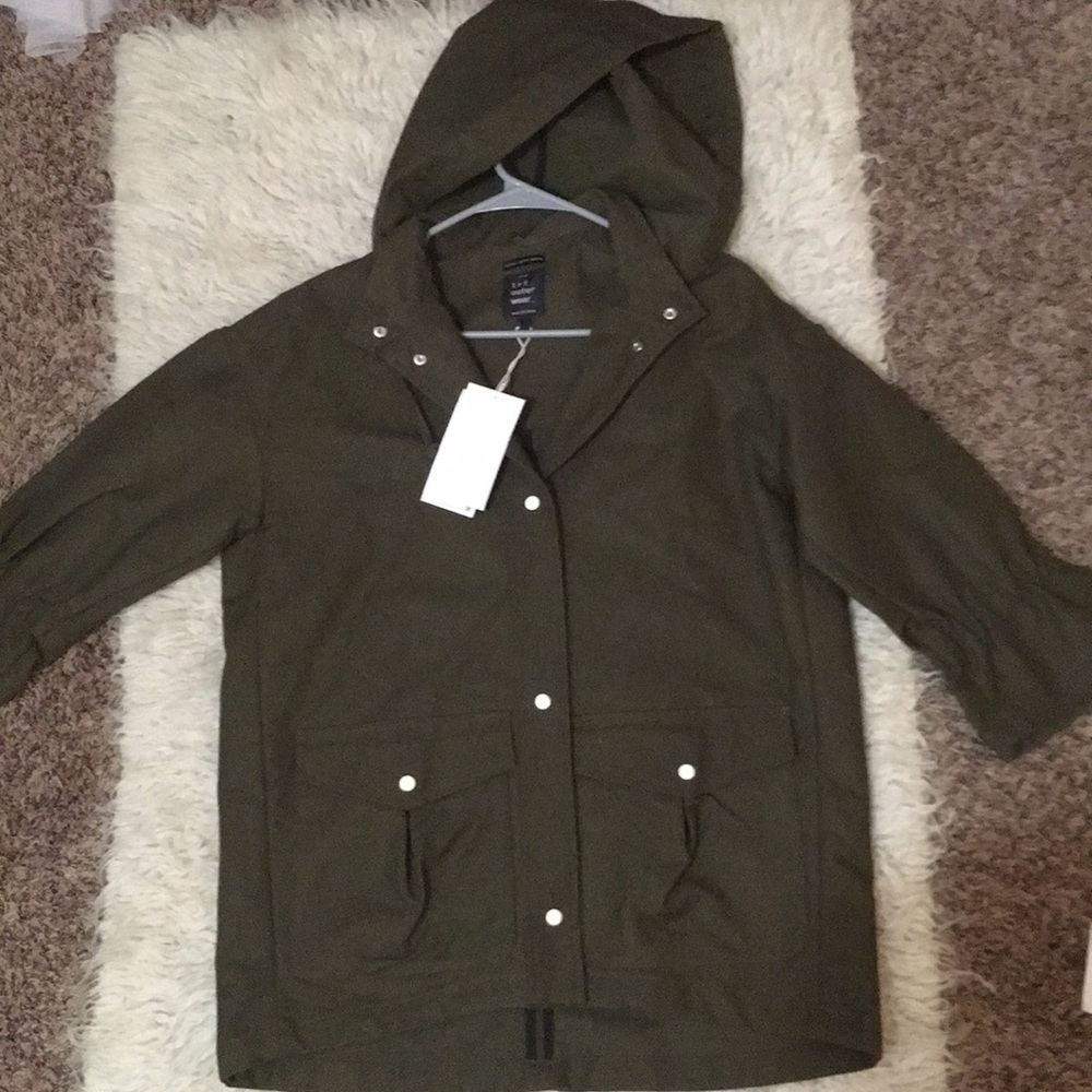 NWT Zara Army Green Jacket